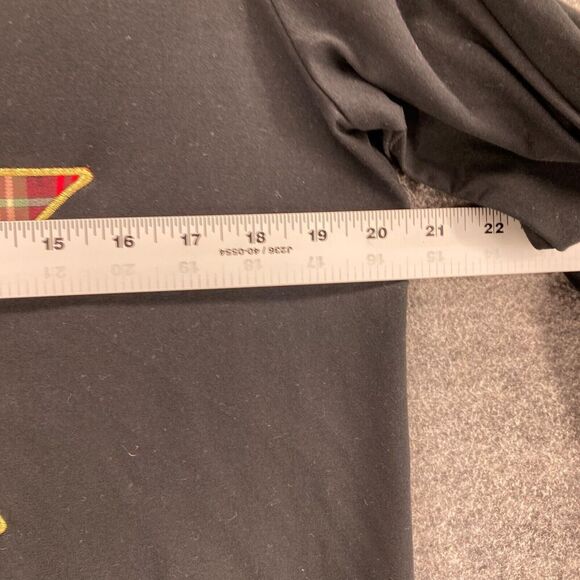 New Cato T-Shirt Women M Medium Black Plaid Long Sleeve Round Neck Pullover - Picture 8 of 10